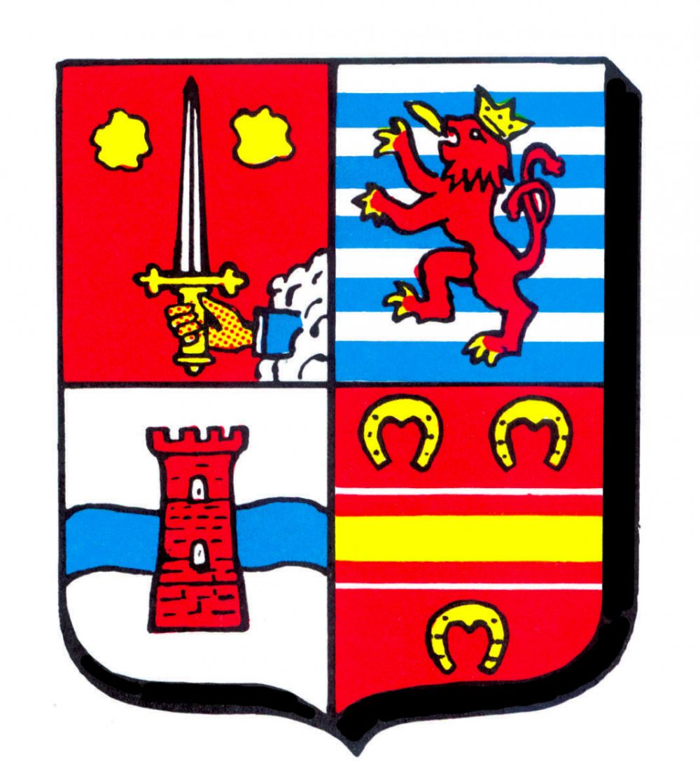 Blason de Hagondange Dessin du blason hagondangeois créé par Monsieur Georges COUPARD en 1958